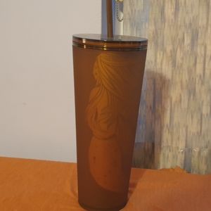 Starbucks USED Pike Place Amber Siren Cup